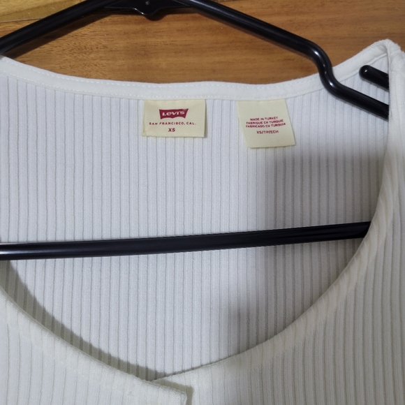 Cropped button down top - Picture 4 of 5